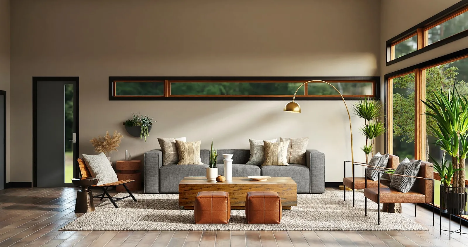 Elegant möblierter Lounge-Bereich